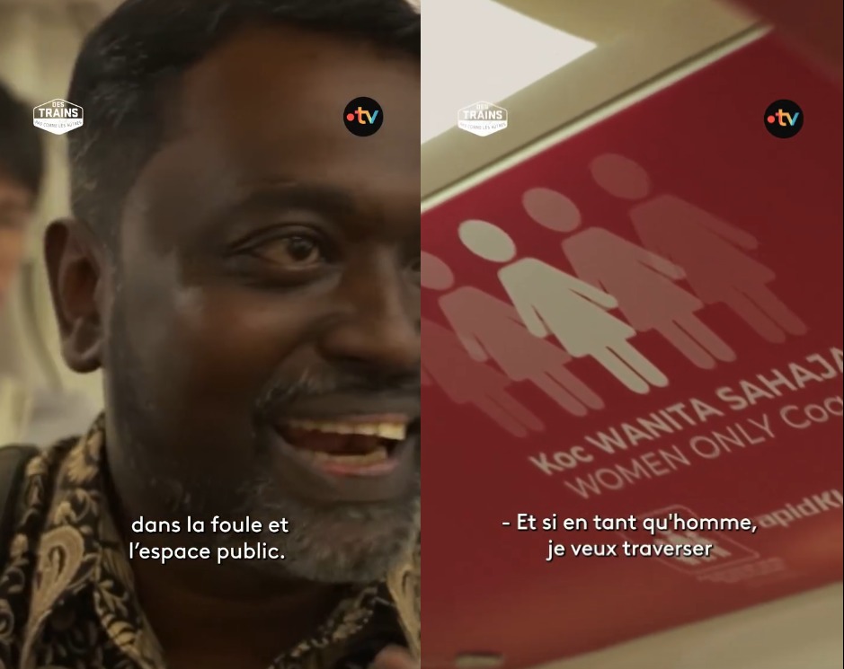 'Ladies here, you need to respect them' - French travel show highlights Rapid KL's women-only coach 'Ladies here, you need to respect them' - French travel show highlights Rapid KL's women-only coach
