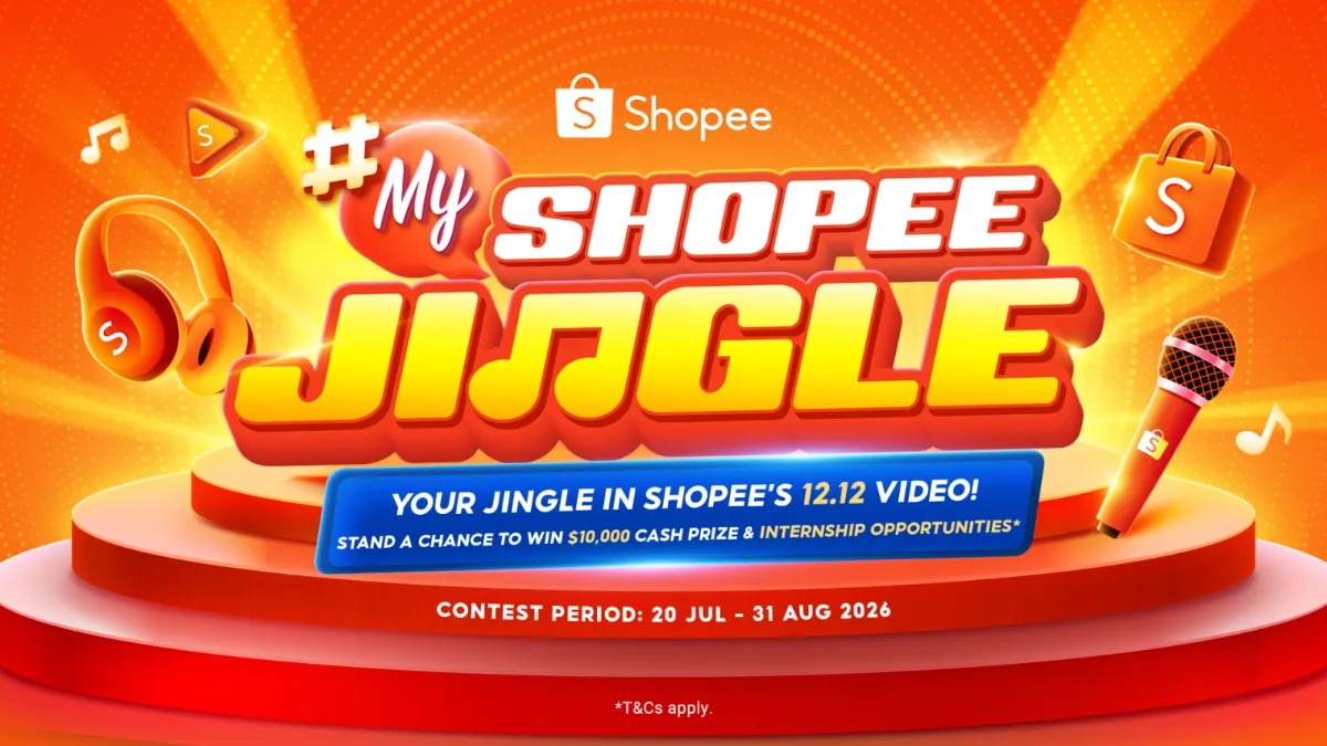 Shopee Launches #MyShopeeJingle Competition with S$10,000 Cash Prize and Opportunity to Create Its Next 12.12 Campaign Jingle WeChat WhatsApp Messenger X Facebook Line Skype Viber