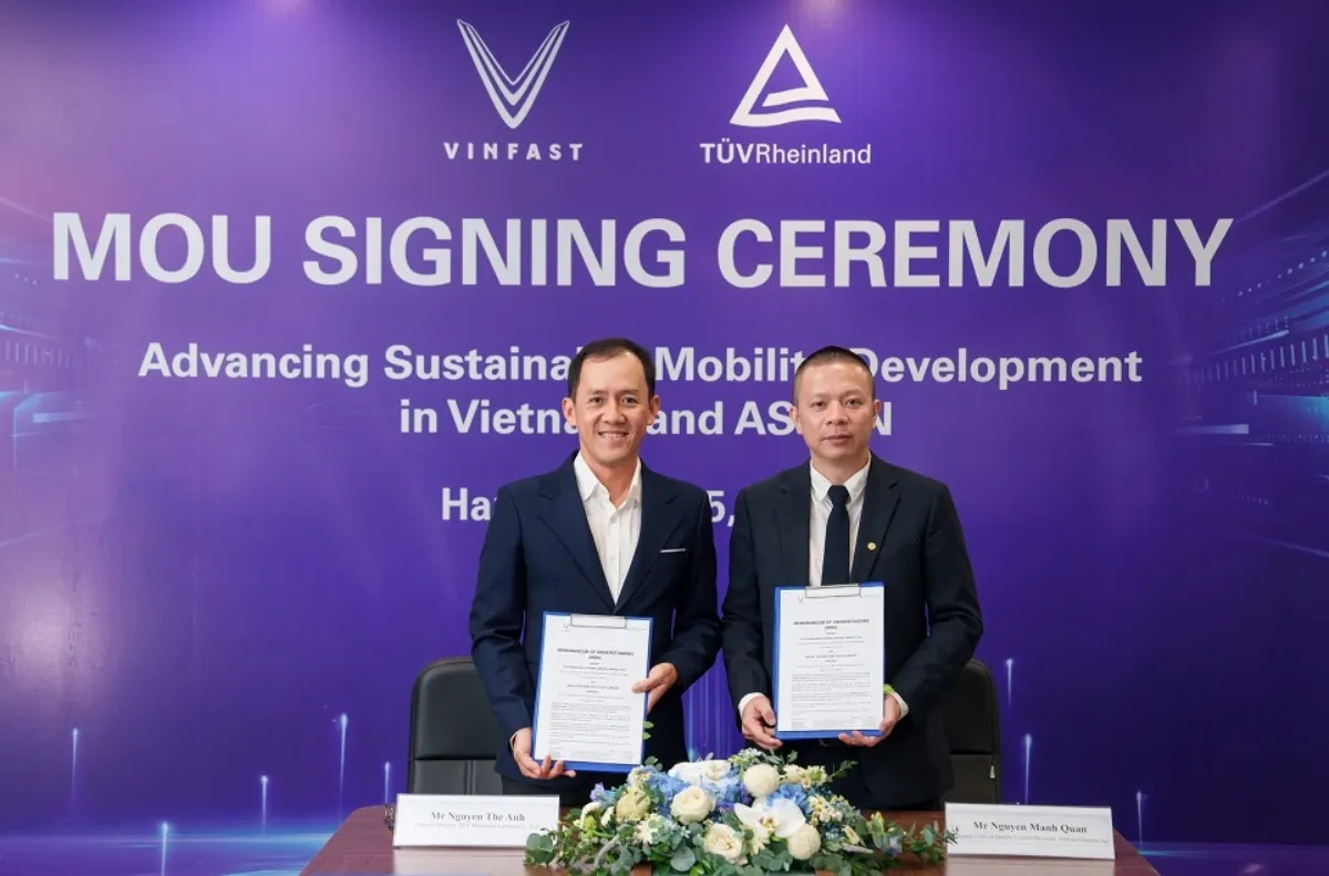 VinFast partners with TÜV Rheinland to advance vehicle testing capabilities for Vietnam's automotive industry