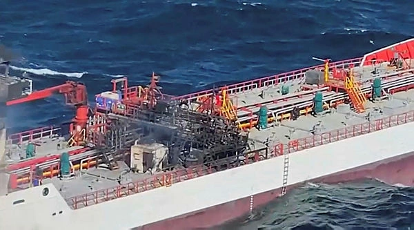 Romania searches for seven missing after Black Sea vessel fire Romania searches for seven missing after Black Sea vessel fire