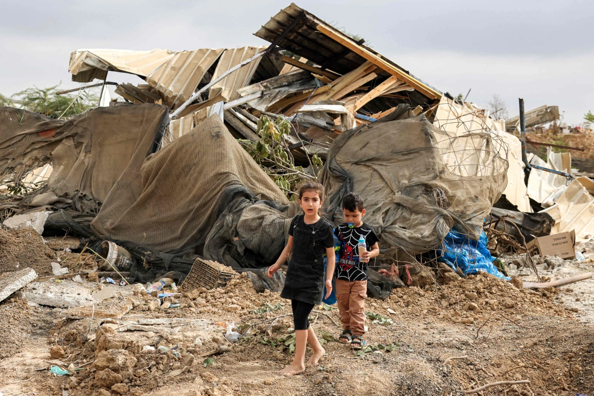Israel destroys dozens of Bedouin homes